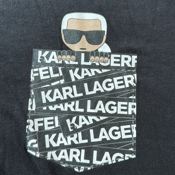 Men Karl Lagerfeld Logo T-Shirt size XXL - Picture 2 of 2